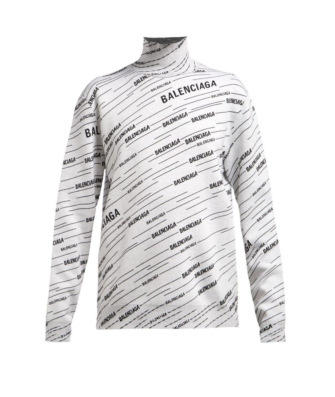 BALENCIAGA Серый шерстяной джемпер / свитер, фото 1
