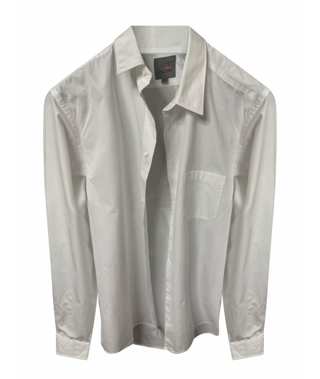 SUPREME Белая хлопковая классическая рубашка, фото 1