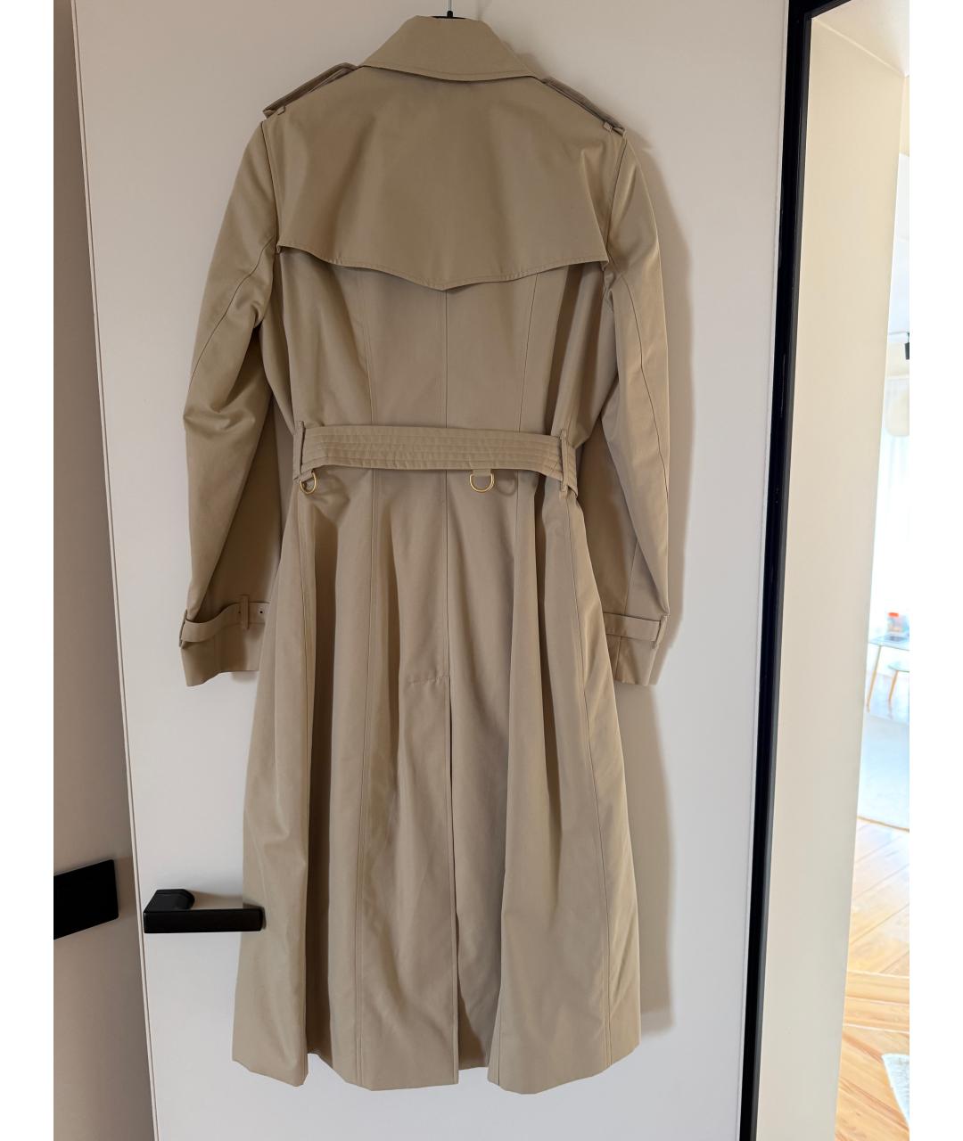 BURBERRY Бежевый хлопковый тренч/плащ, фото 2