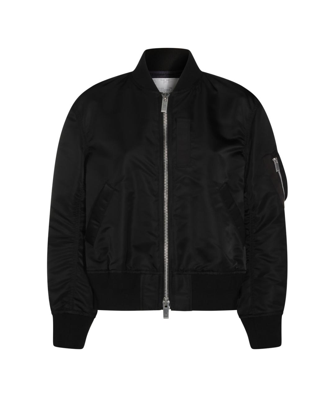 SACAI Черная полиамидовая куртка, фото 1