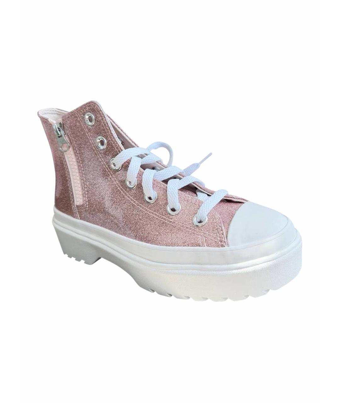 CONVERSE Розовые текстильные кеды, фото 1