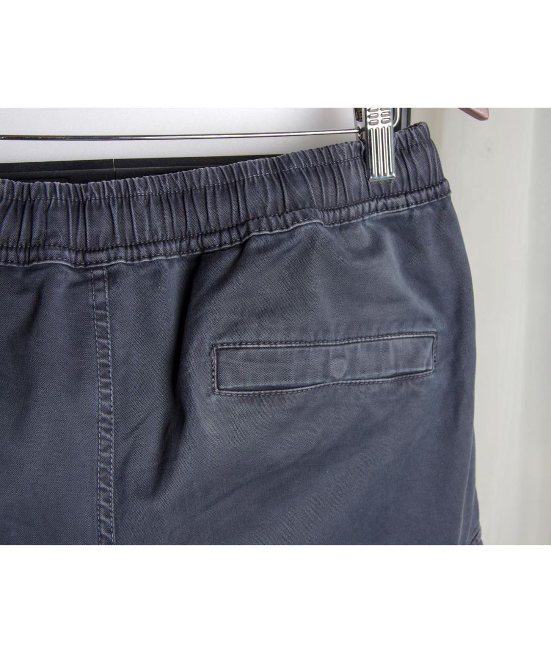 STONE ISLAND Антрацитовые хлопковые повседневные брюки, фото 7
