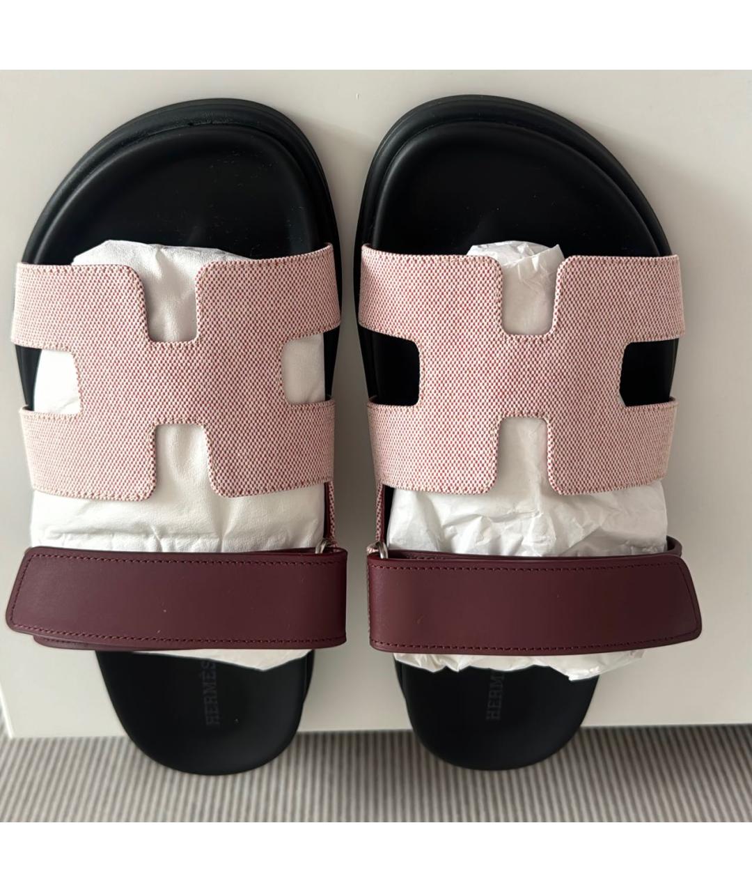 HERMES Розовые сандалии, фото 2