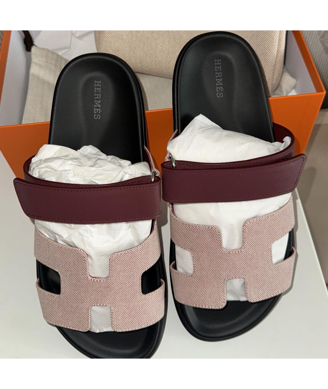 HERMES Розовые сандалии, фото 3