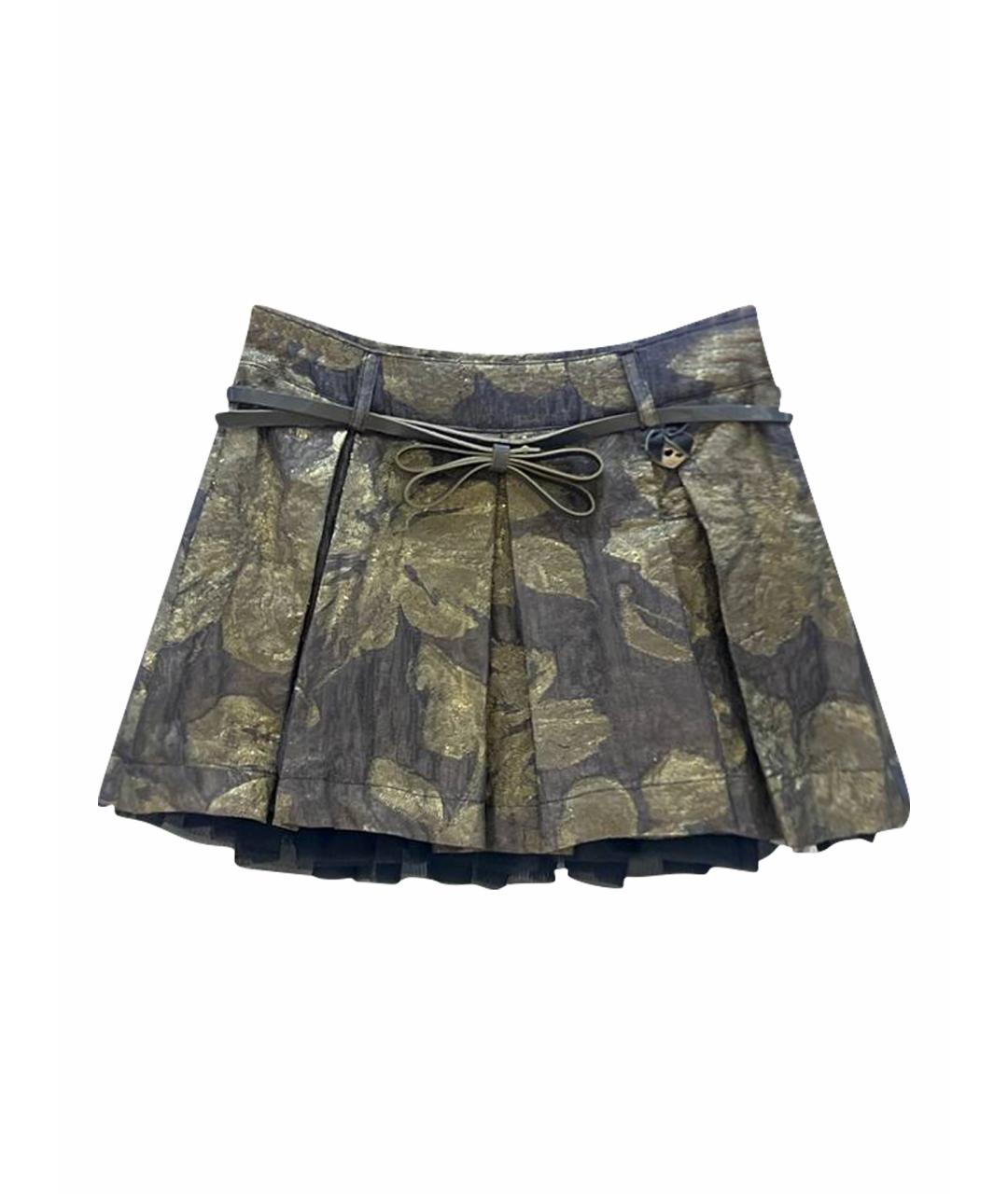 MISS BLUMARINE Мульти синтетическая юбка, фото 1