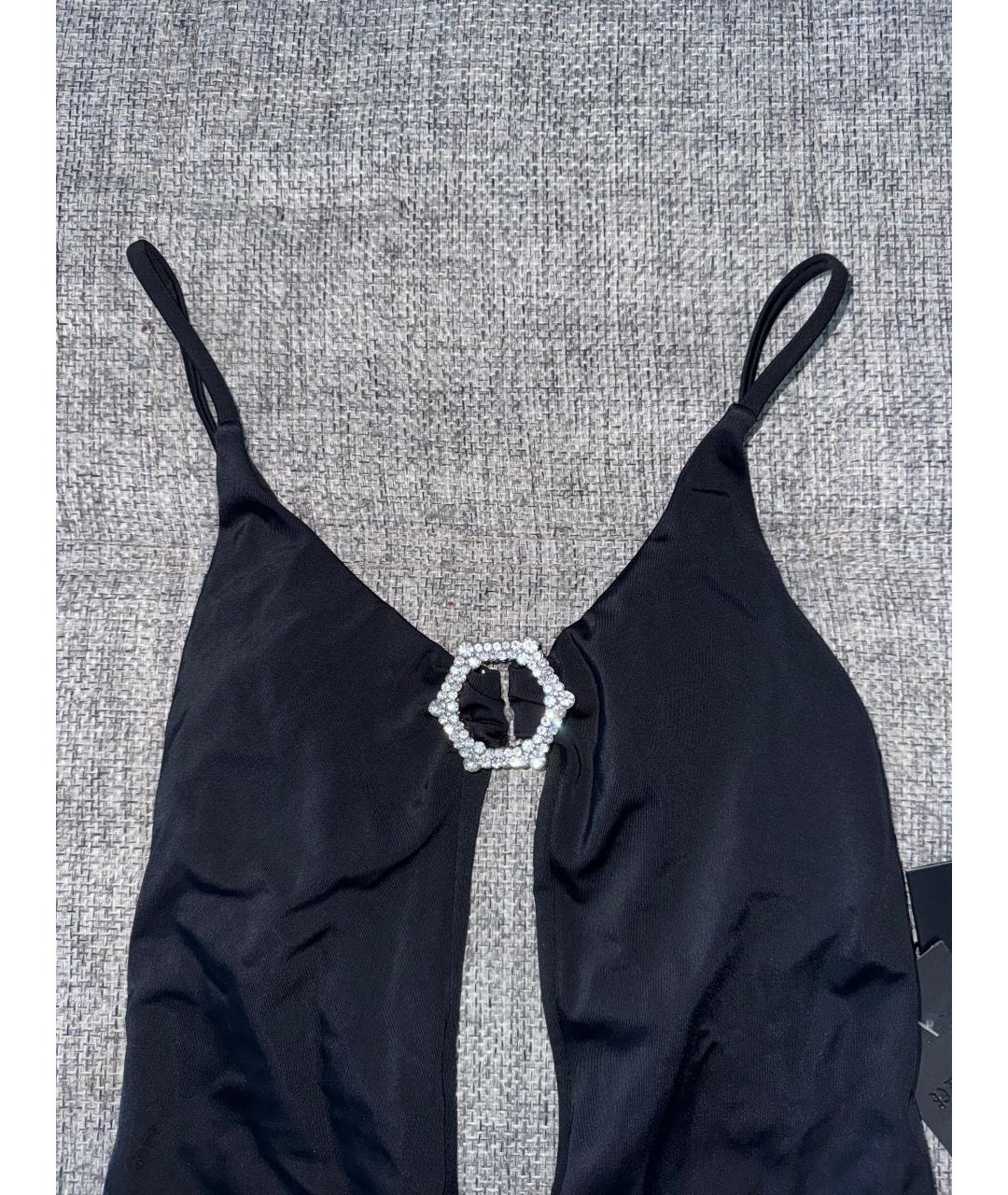 PHILIPP PLEIN Черный полиэстеровый купальник, фото 7