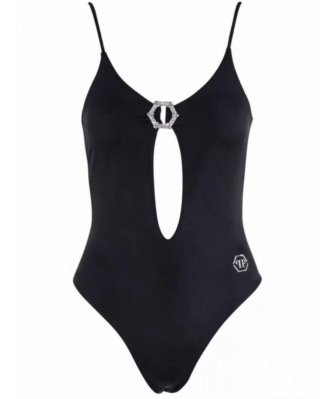 PHILIPP PLEIN Черный полиэстеровый купальник, фото 5
