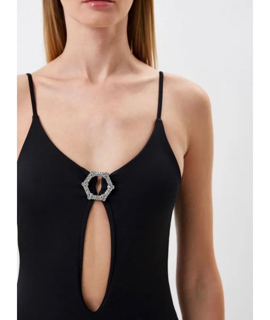 PHILIPP PLEIN Черный полиэстеровый купальник, фото 9