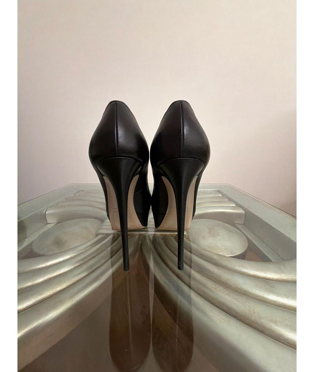 VALENTINO Черные кожаные туфли, фото 4