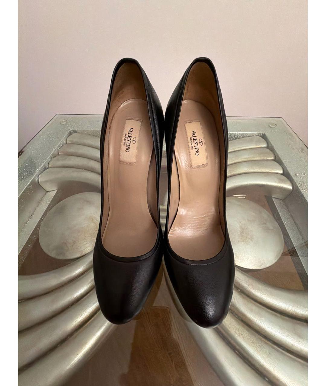 VALENTINO Черные кожаные туфли, фото 2