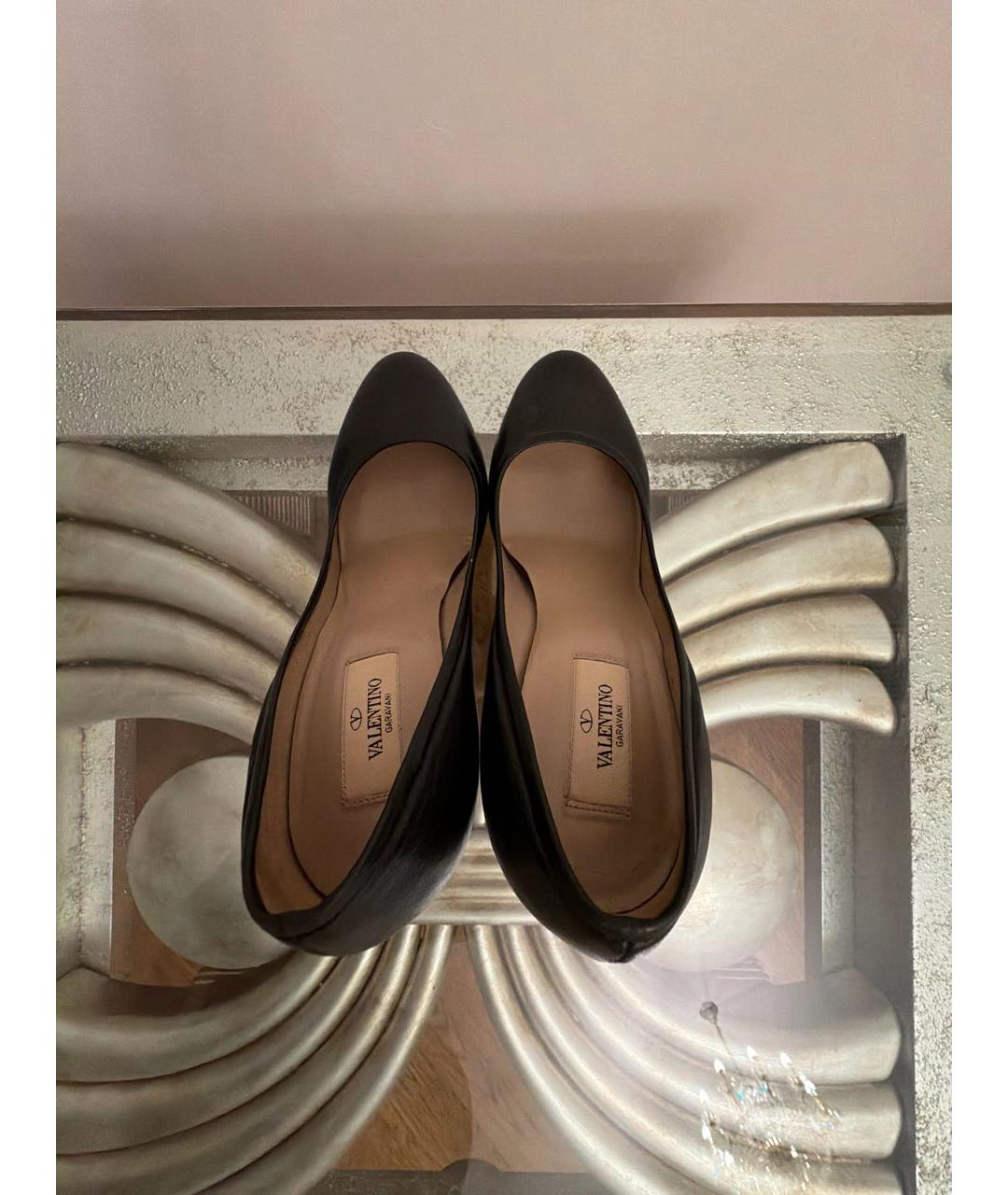 VALENTINO Черные кожаные туфли, фото 3