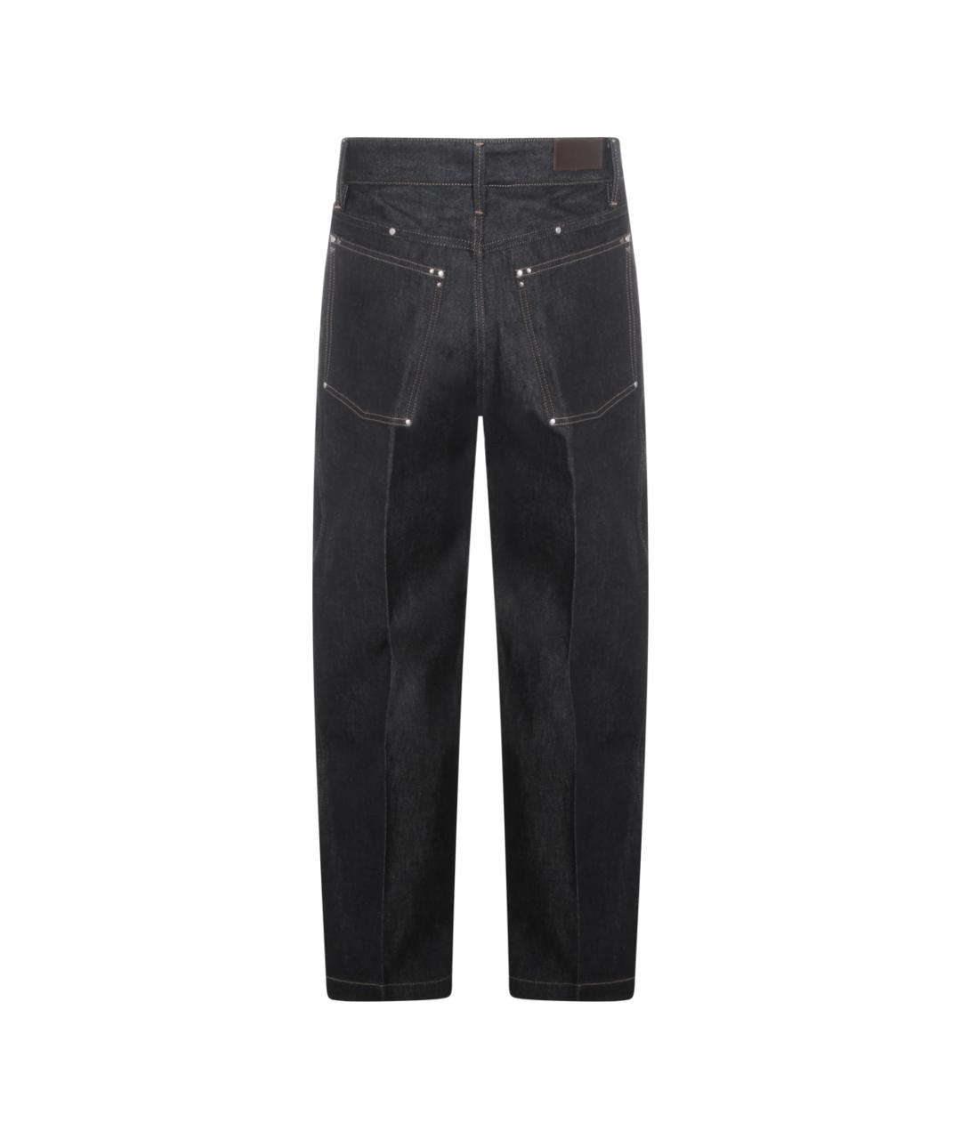 LEMAIRE Черные хлопковые прямые джинсы, фото 2