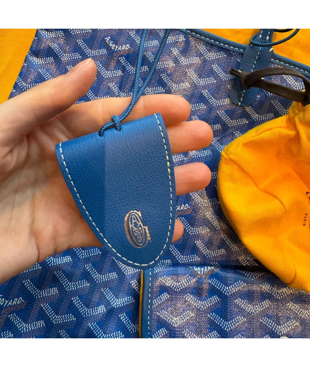 GOYARD Синяя сумка тоут, фото 5