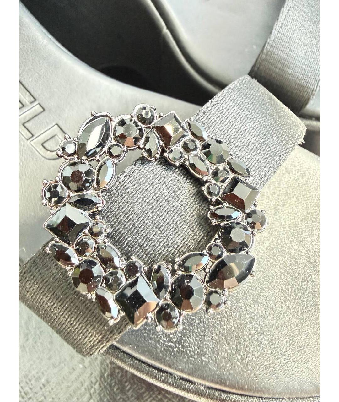 KARL LAGERFELD Черные босоножки, фото 6