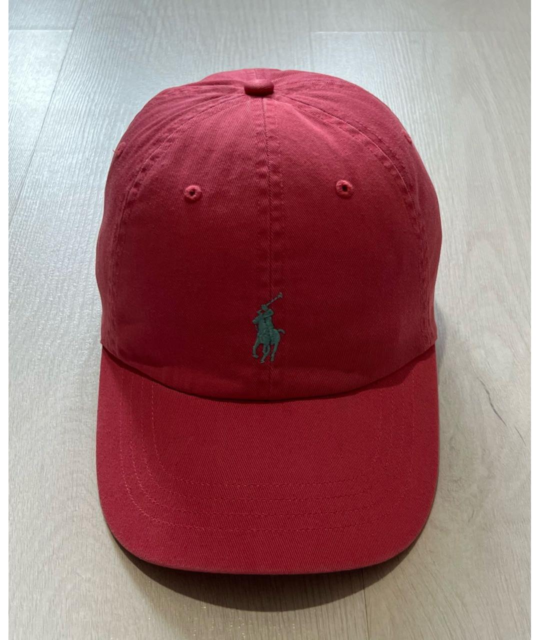 RALPH LAUREN Коралловая хлопковая кепка, фото 8