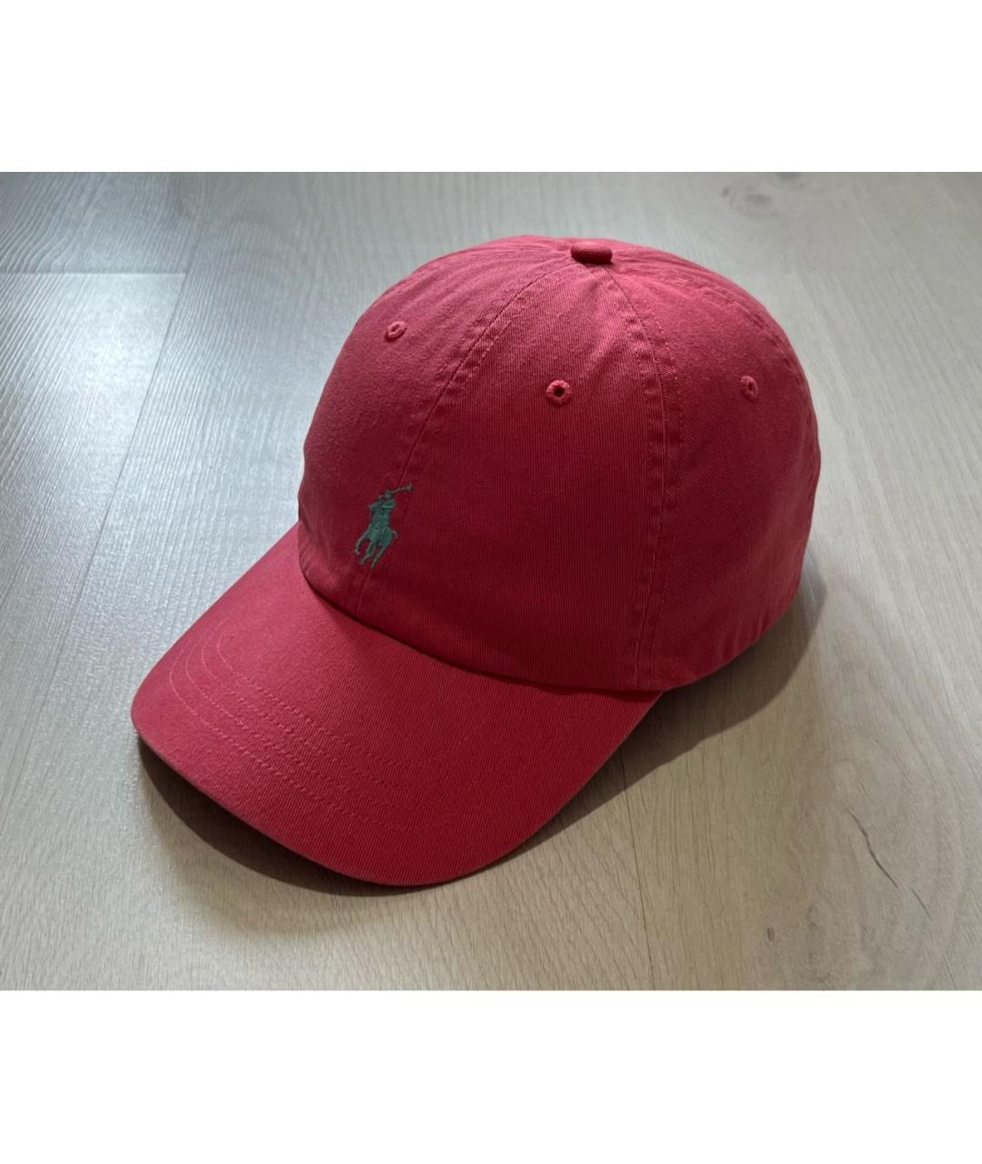 RALPH LAUREN Коралловая хлопковая кепка, фото 2