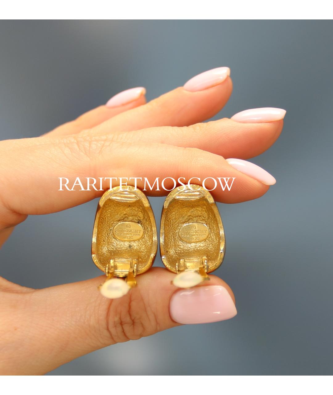 GIVENCHY Золотые позолоченные клипсы, фото 6