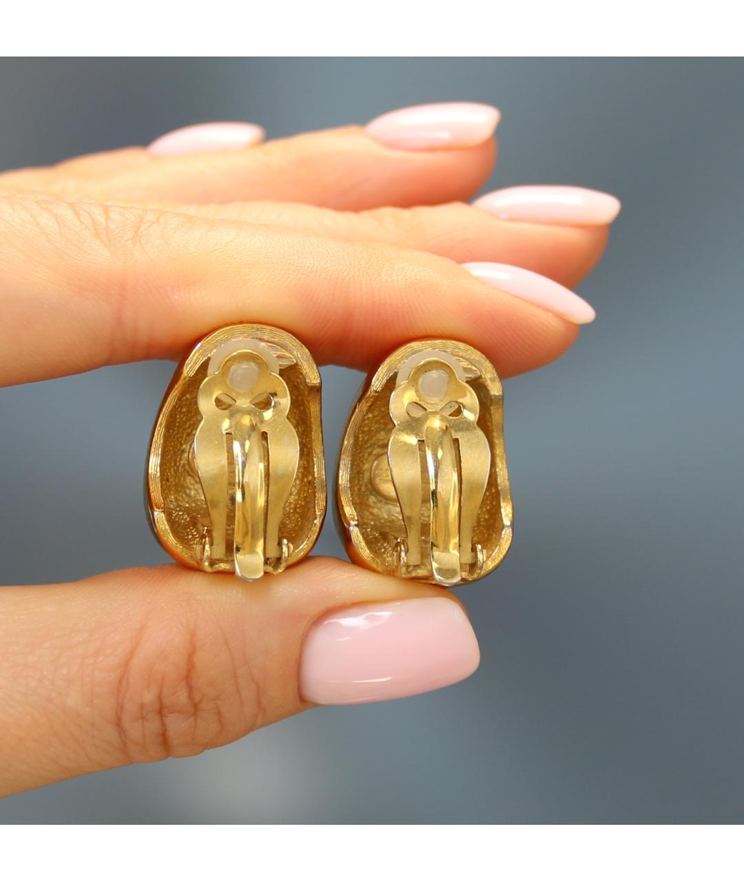 GIVENCHY Золотые позолоченные клипсы, фото 7
