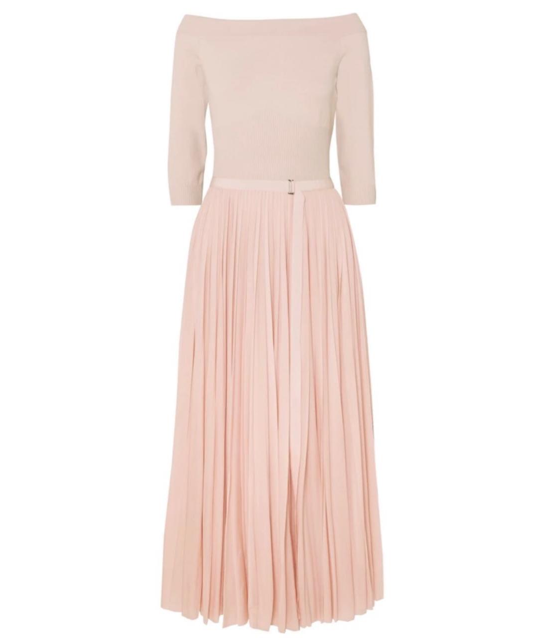 ALEXANDER MCQUEEN Бежевое вискозное вечернее платье, фото 3