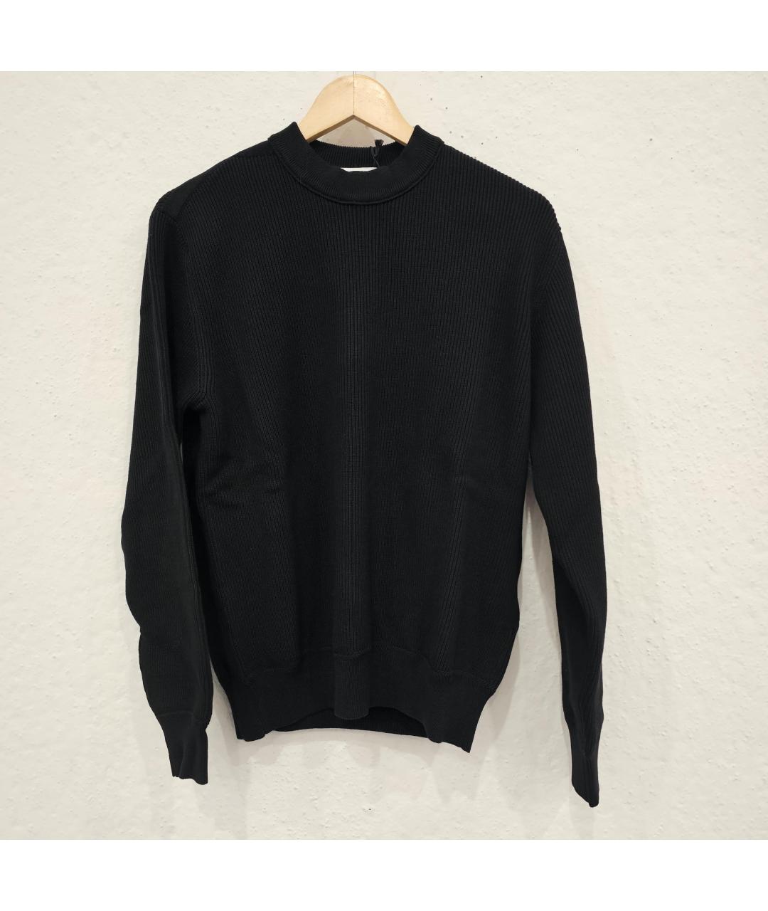 STONE ISLAND Черный хлопковый джемпер / свитер, фото 4