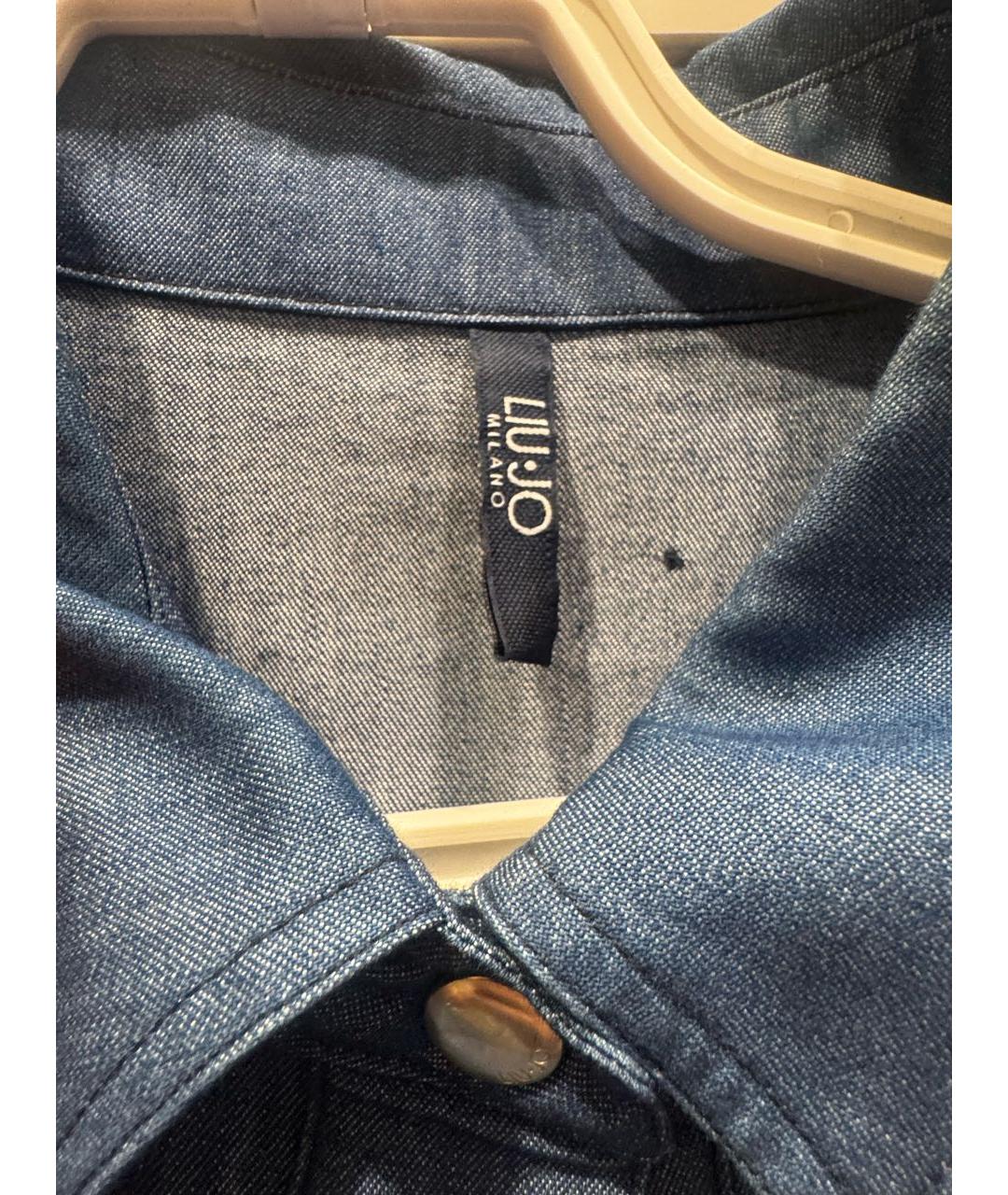 LIU JO Синее деним повседневное платье, фото 3