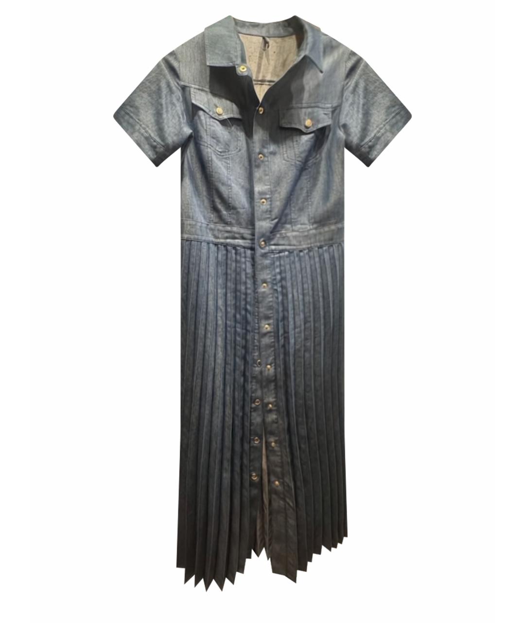 LIU JO Синее деним повседневное платье, фото 1