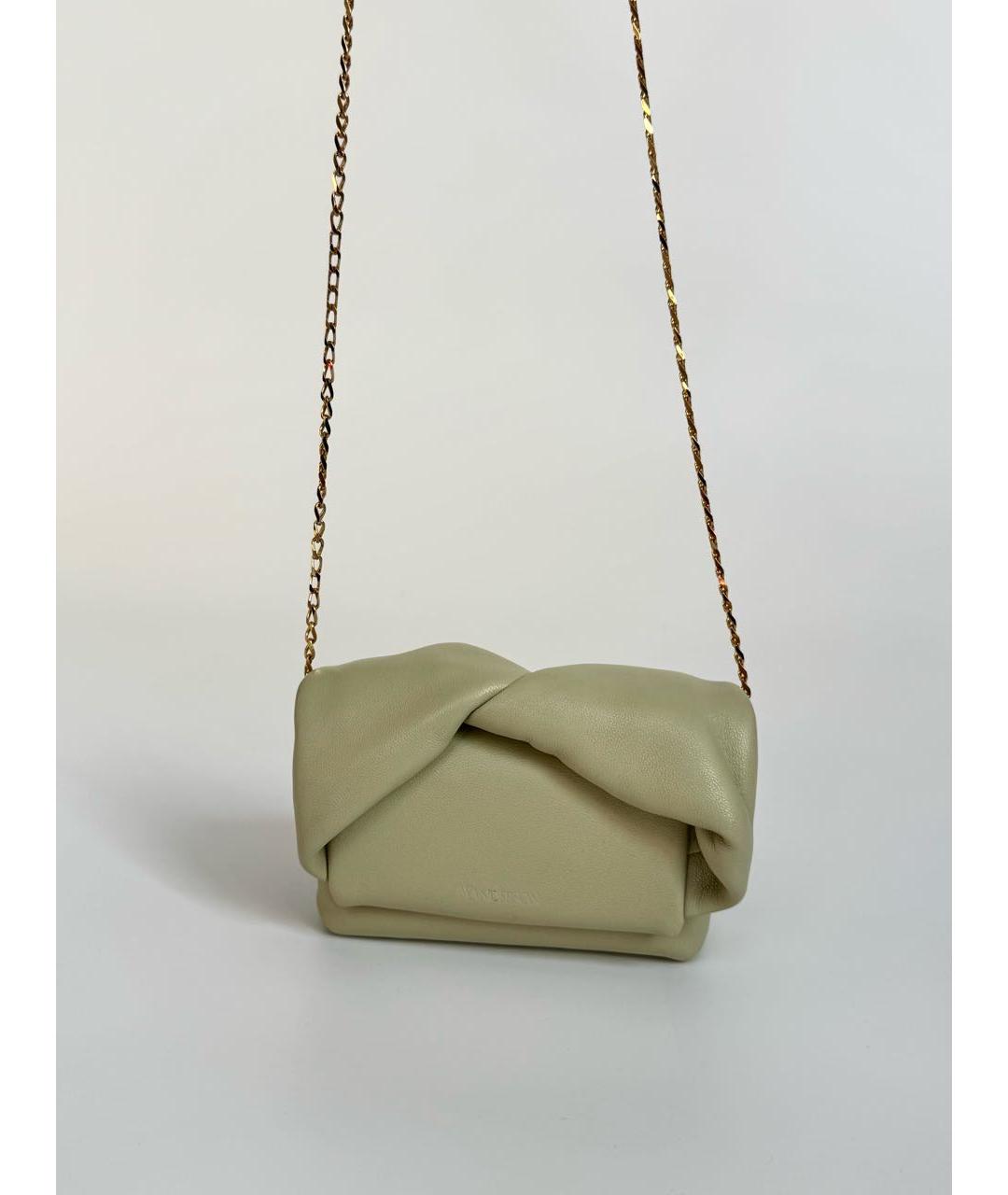 J.W.ANDERSON Салатовая кожаная сумка через плечо, фото 5