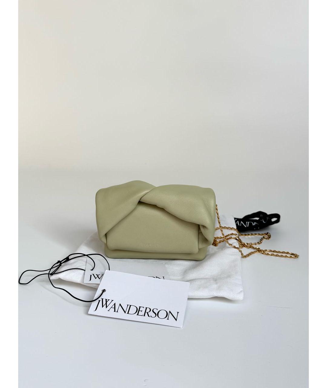 J.W.ANDERSON Салатовая кожаная сумка через плечо, фото 6