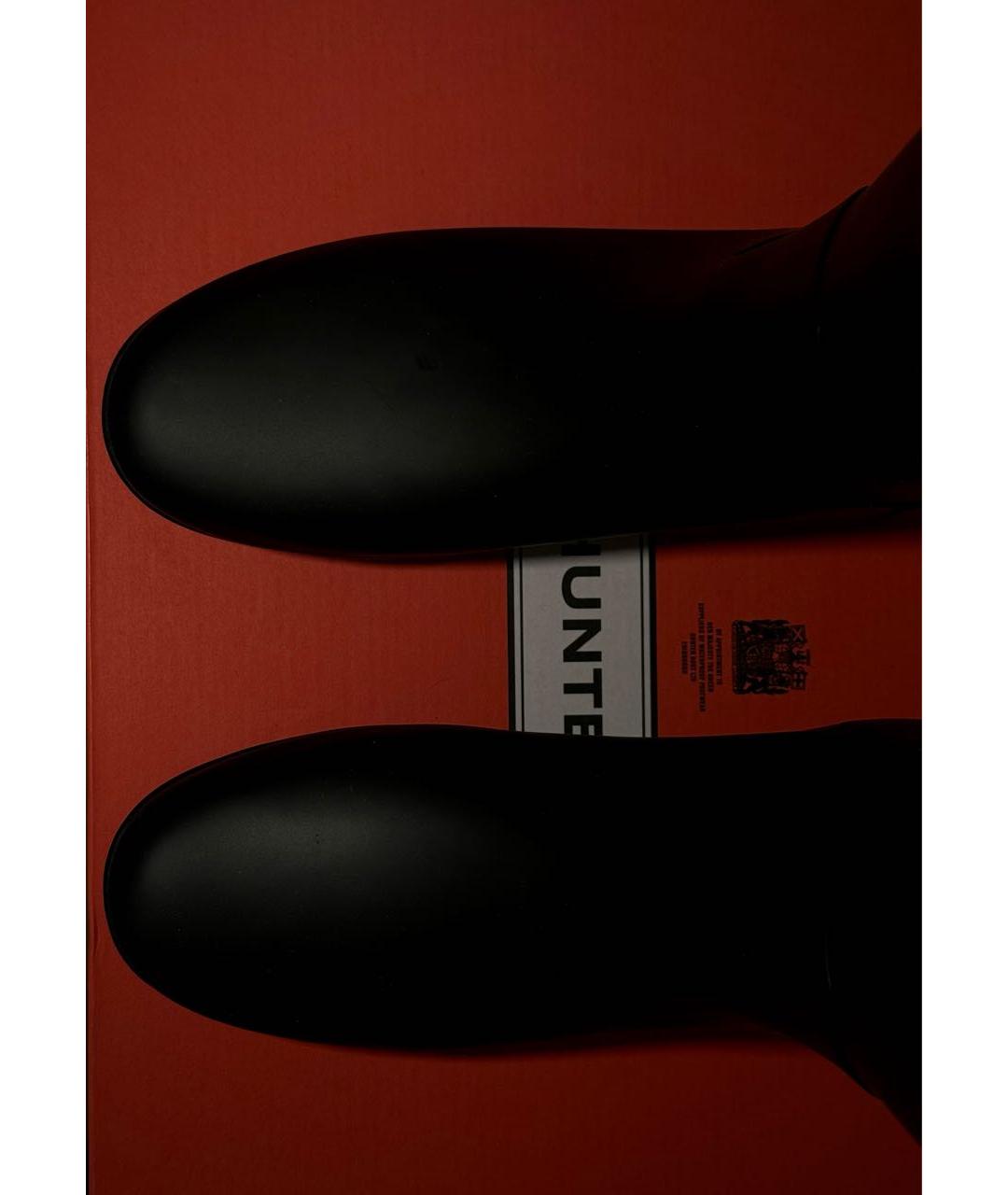 HUNTER Черные резиновые сапоги, фото 3