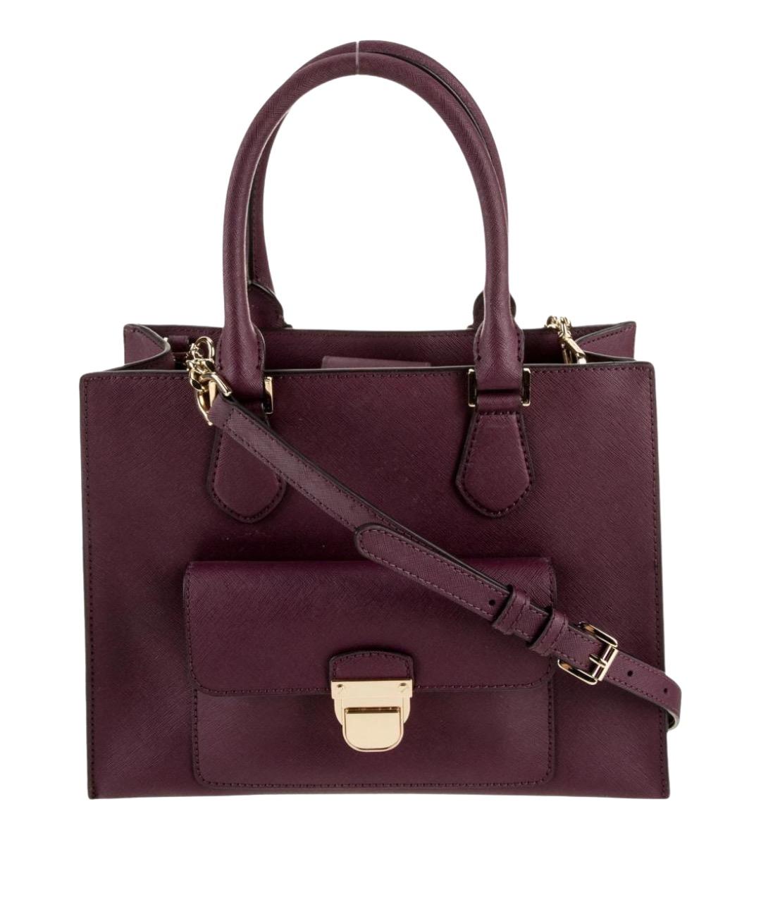 MICHAEL KORS Бордовая сумка с короткими ручками из искусственной кожи, фото 1