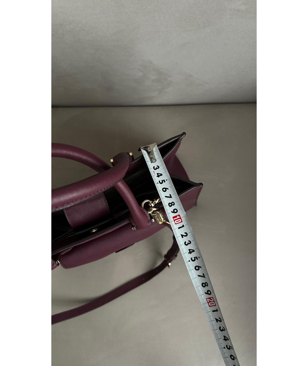 MICHAEL KORS Бордовая сумка с короткими ручками из искусственной кожи, фото 9