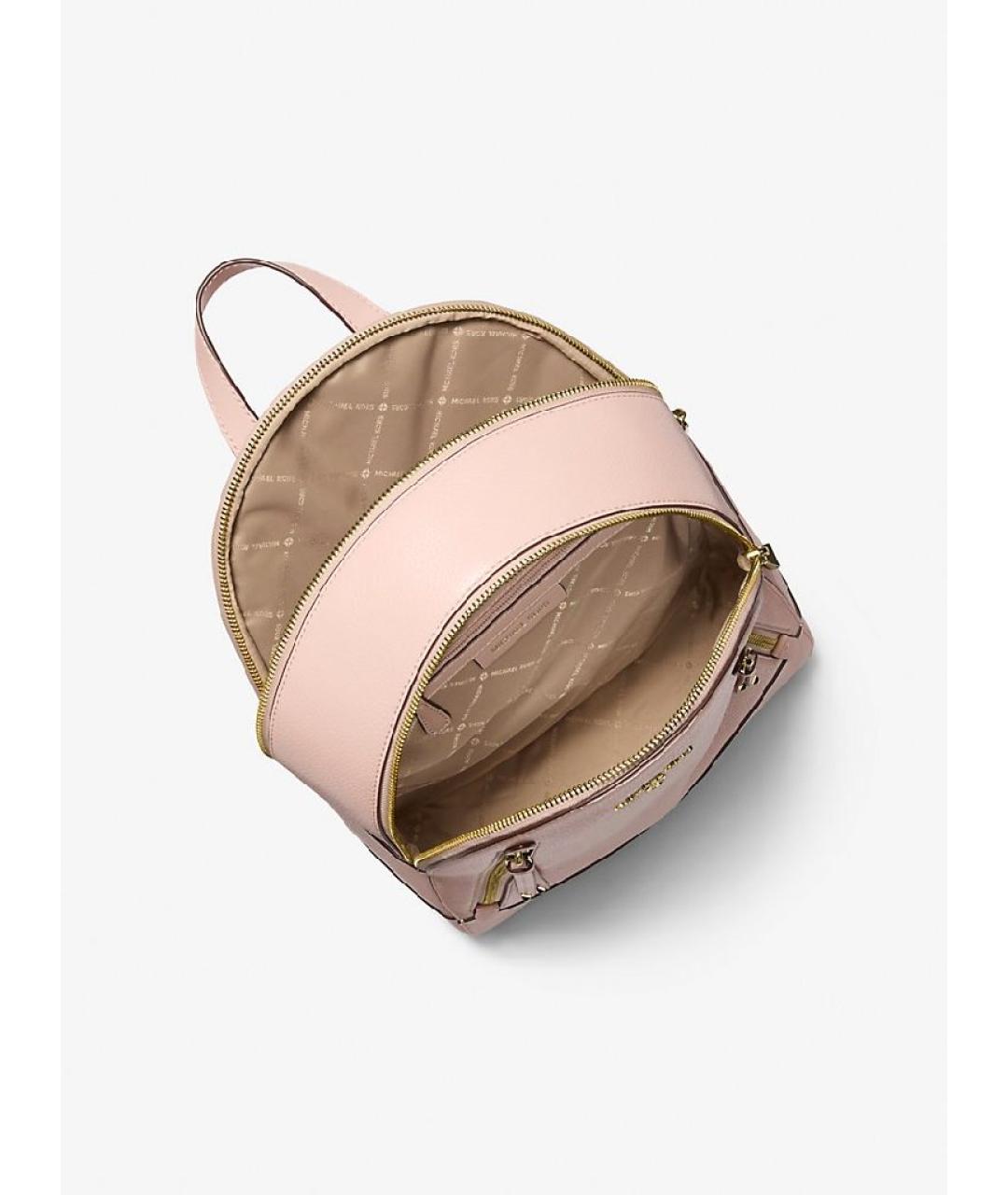 MICHAEL KORS Розовый кожаный рюкзак, фото 3