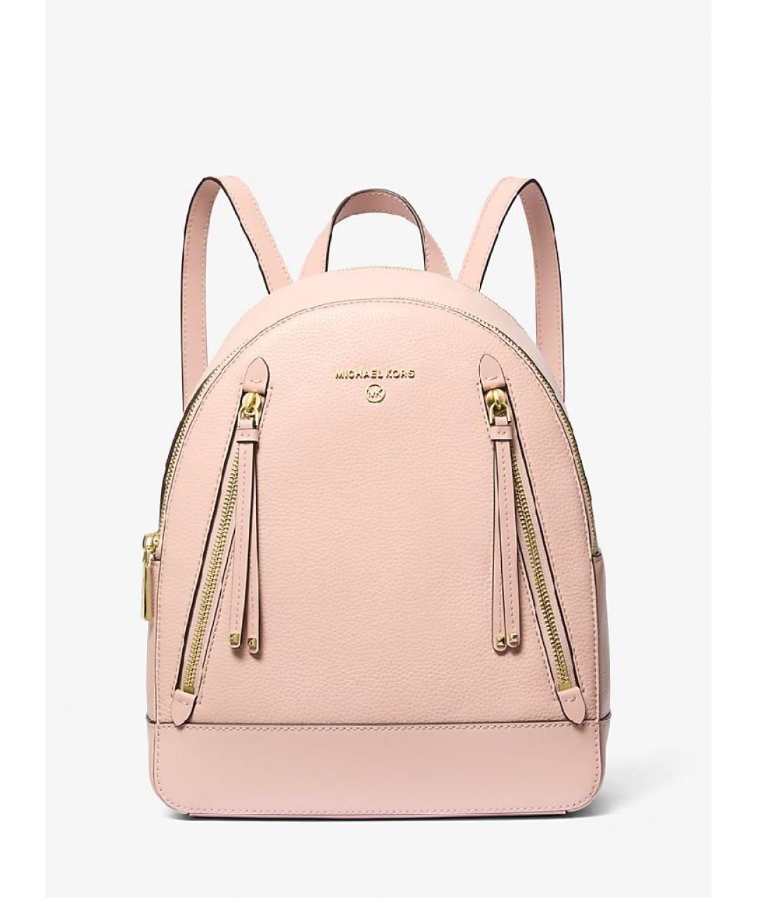 MICHAEL KORS Розовый кожаный рюкзак, фото 10