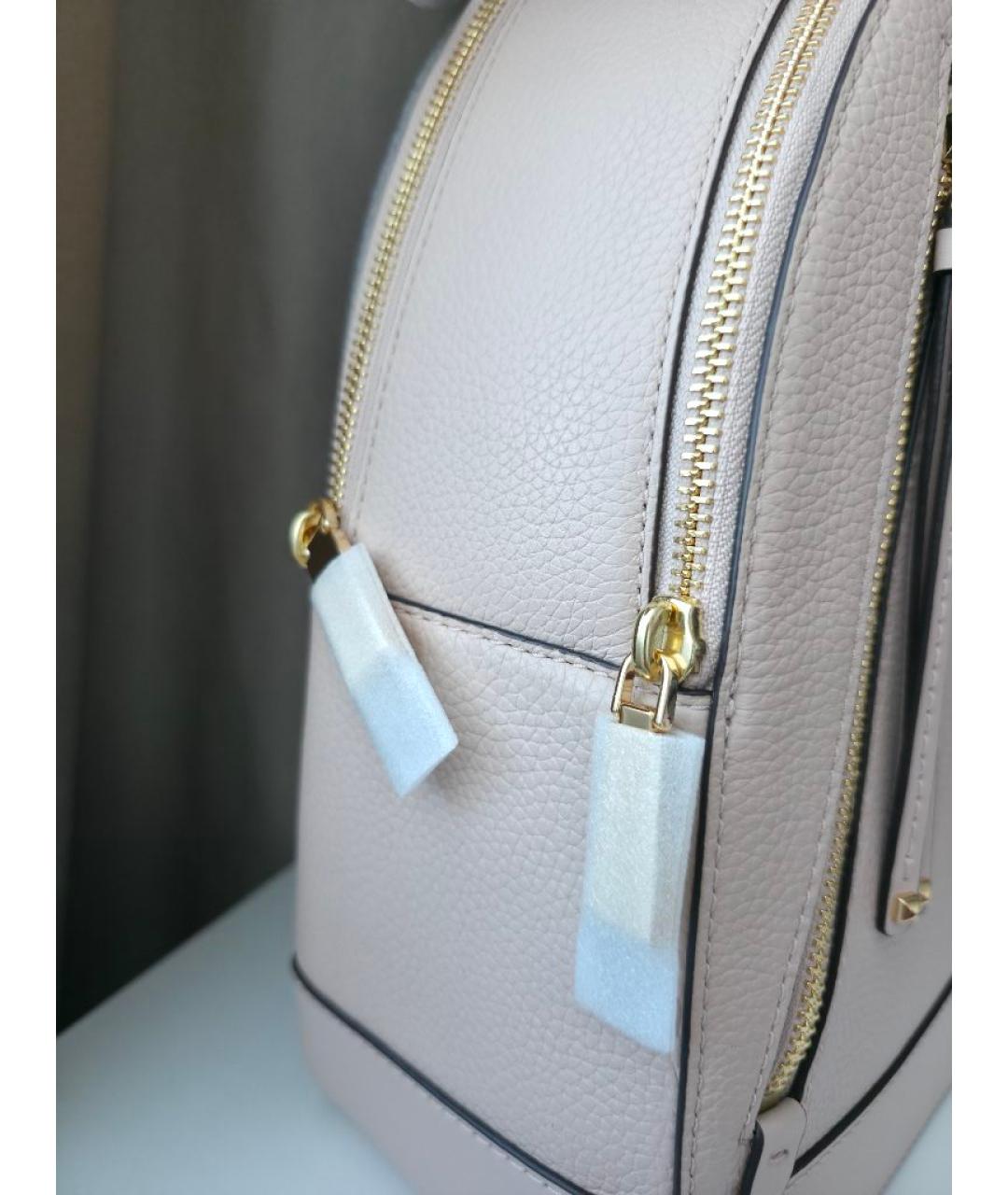 MICHAEL KORS Розовый кожаный рюкзак, фото 7