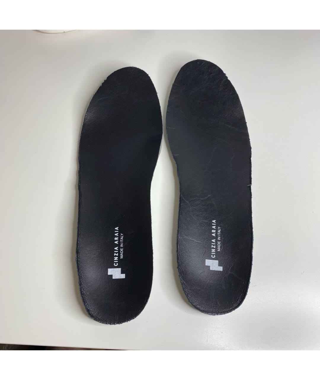 RICK OWENS Черные кожаные высокие кроссовки / кеды, фото 7