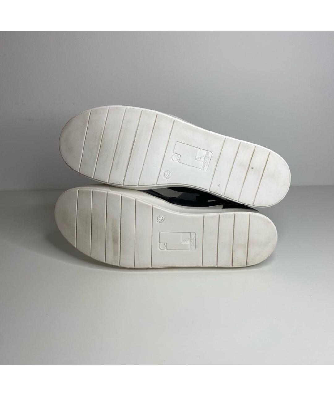 RICK OWENS Черные кожаные высокие кроссовки / кеды, фото 5