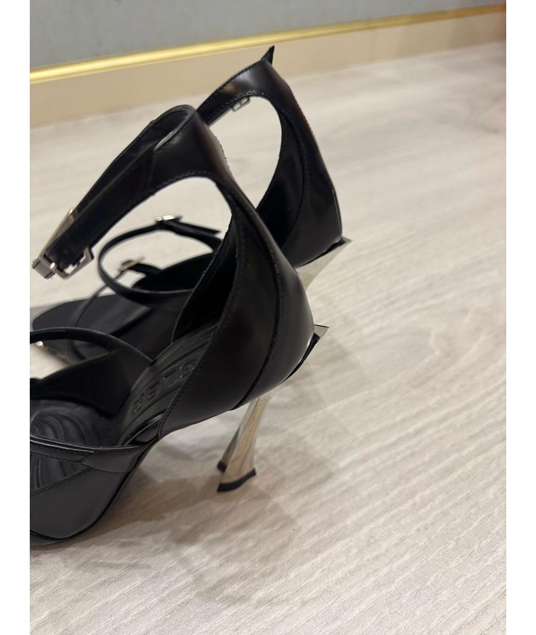 MUGLER Черные кожаные туфли, фото 3