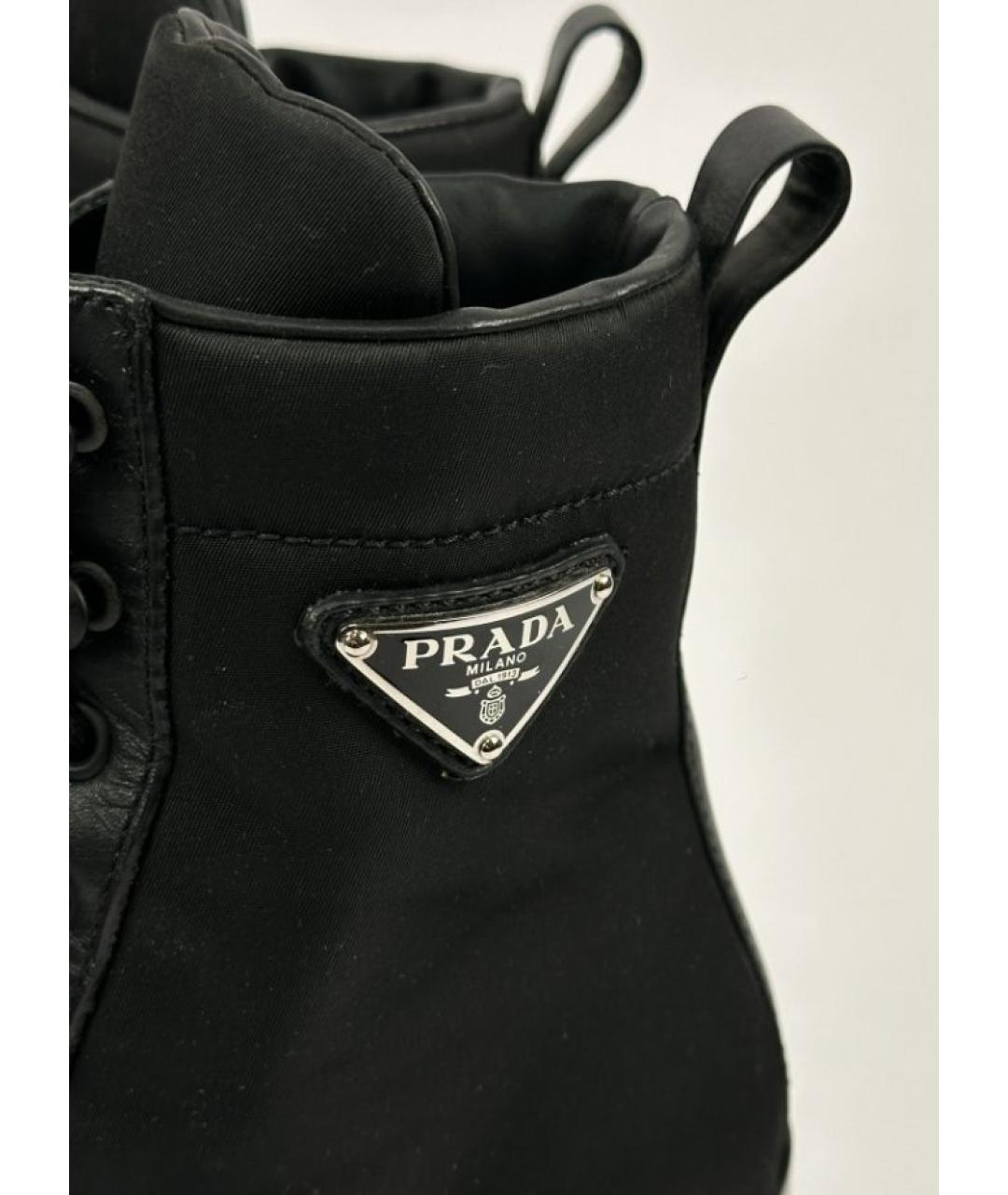PRADA Черные ботинки, фото 3