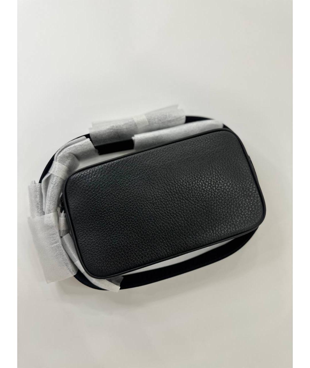 COACH Черная кожаная сумка на плечо, фото 8