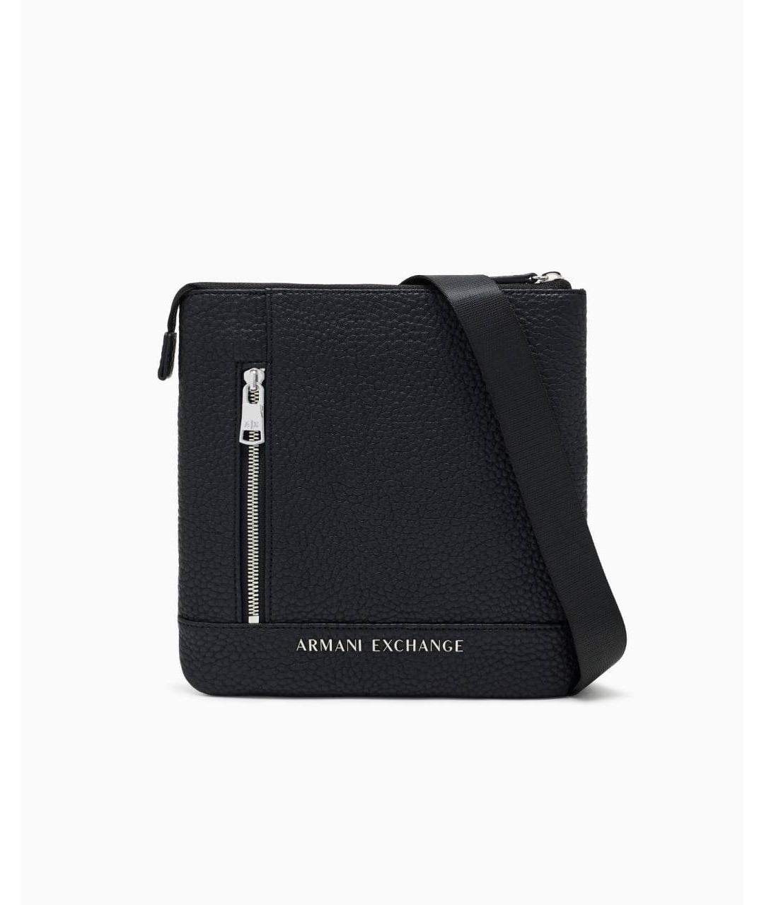 ARMANI EXCHANGE Черная сумка на плечо из искусственной кожи, фото 9