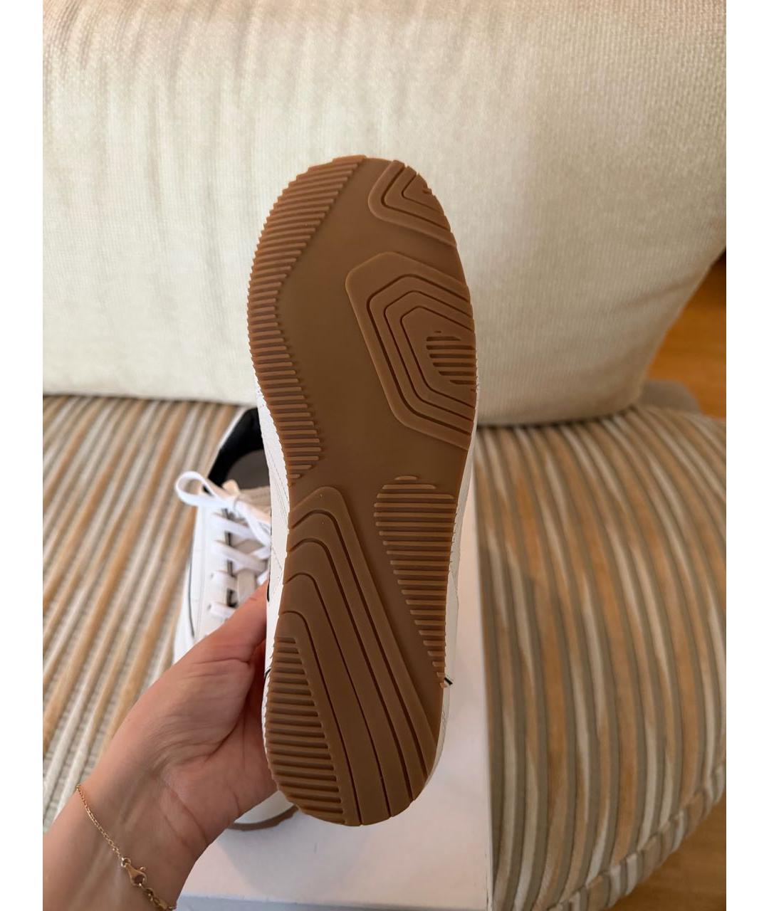 COS Бежевые кожаные кроссовки, фото 4