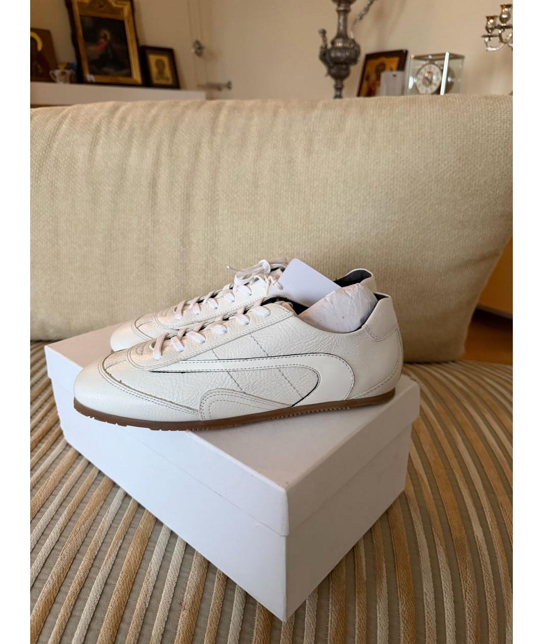 COS Бежевые кожаные кроссовки, фото 7