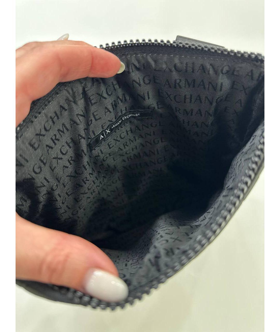 ARMANI EXCHANGE Хаки сумка на плечо из искусственной кожи, фото 4