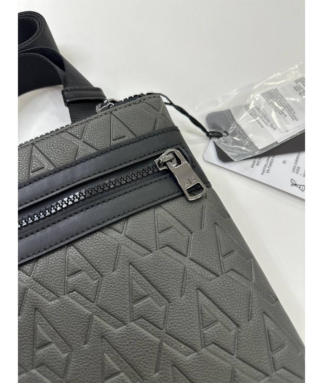 ARMANI EXCHANGE Хаки сумка на плечо из искусственной кожи, фото 7