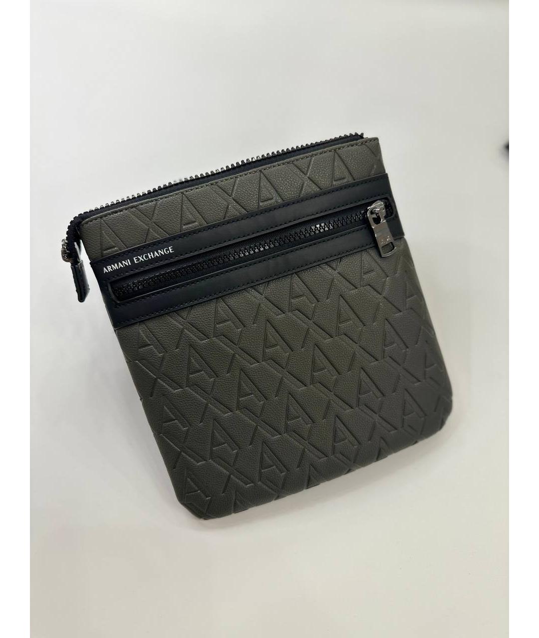 ARMANI EXCHANGE Хаки сумка на плечо из искусственной кожи, фото 3