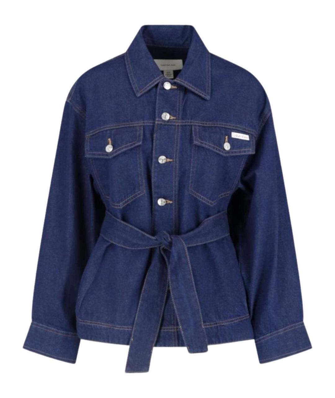 CALVIN KLEIN Синяя хлопковая куртка, фото 1