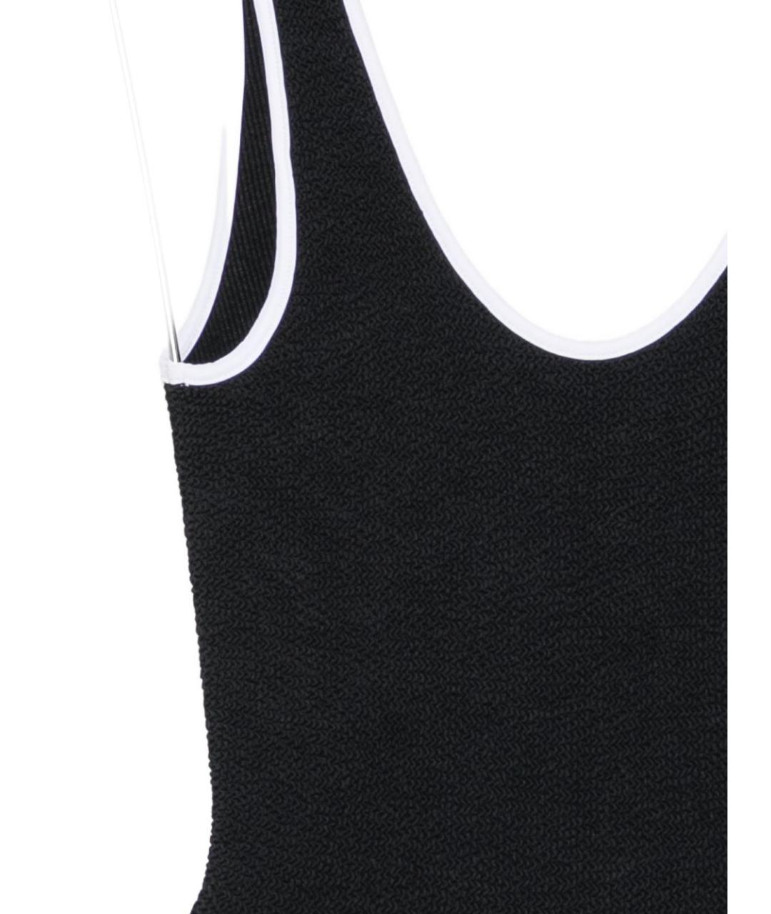 HUNZA G Черный полиамидовый купальник, фото 3