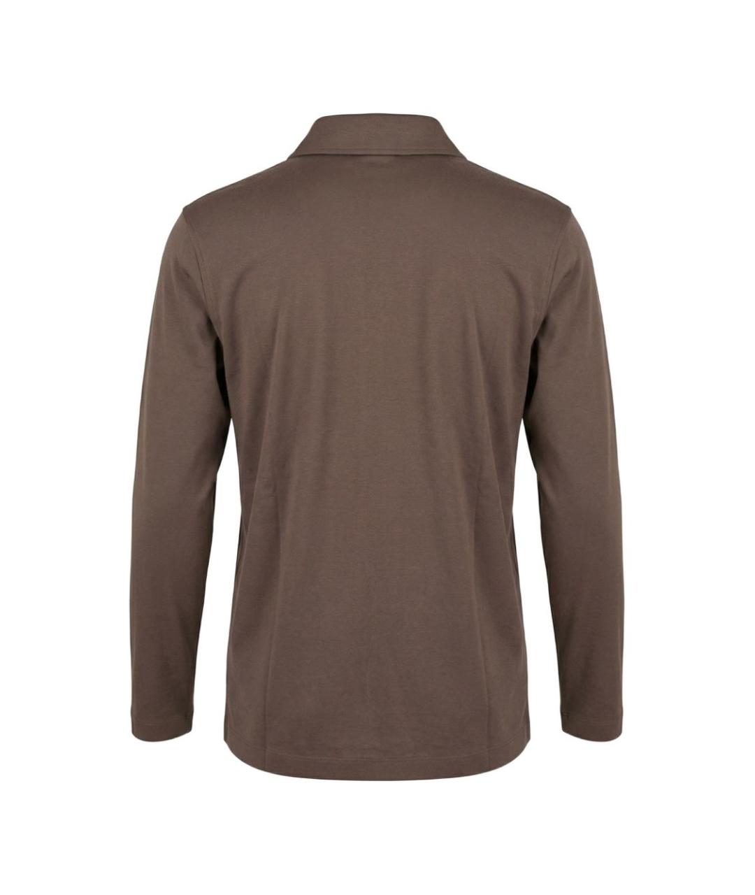 HERNO Коричневая классическая рубашка, фото 2