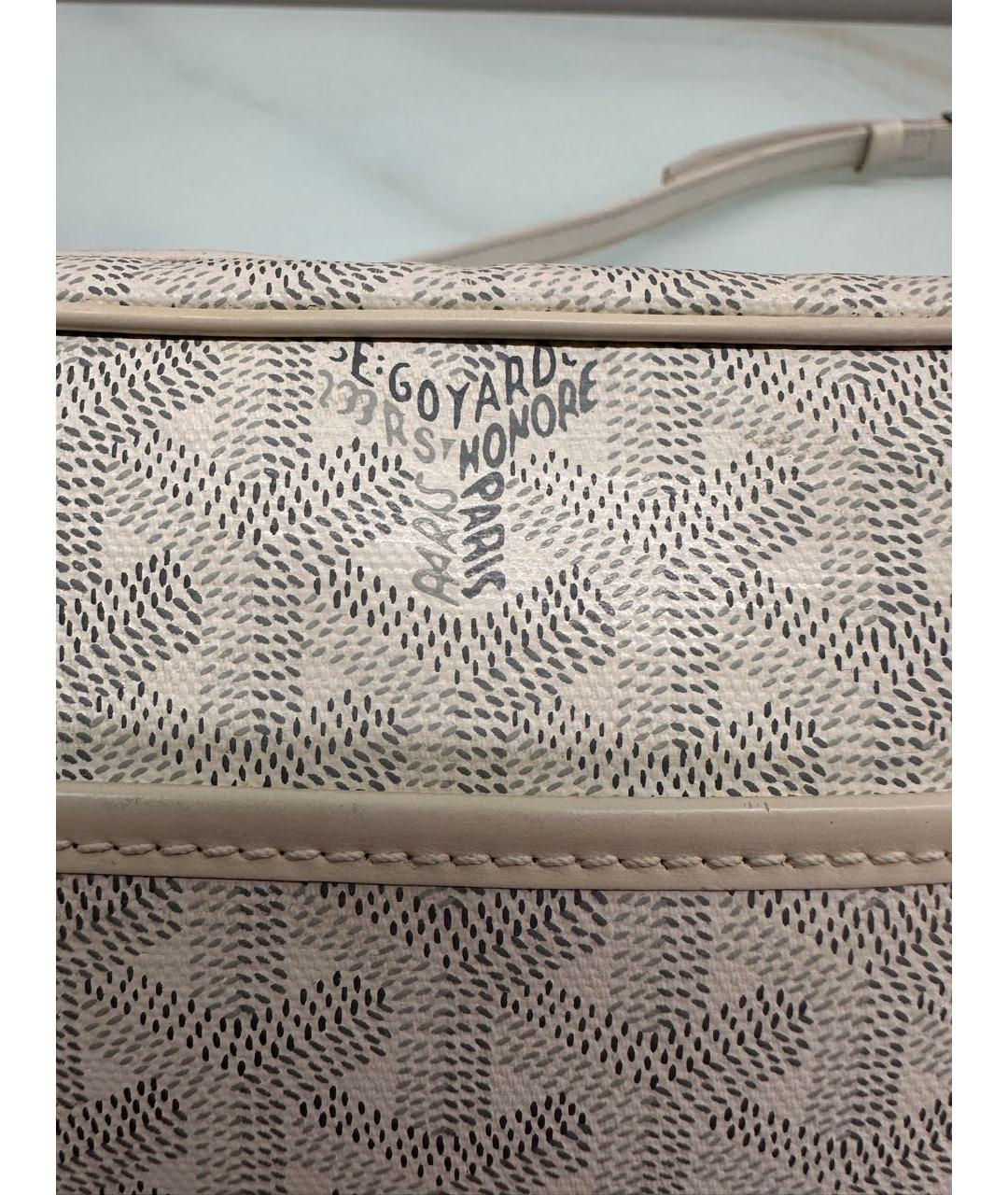 GOYARD Белая сумка через плечо, фото 4