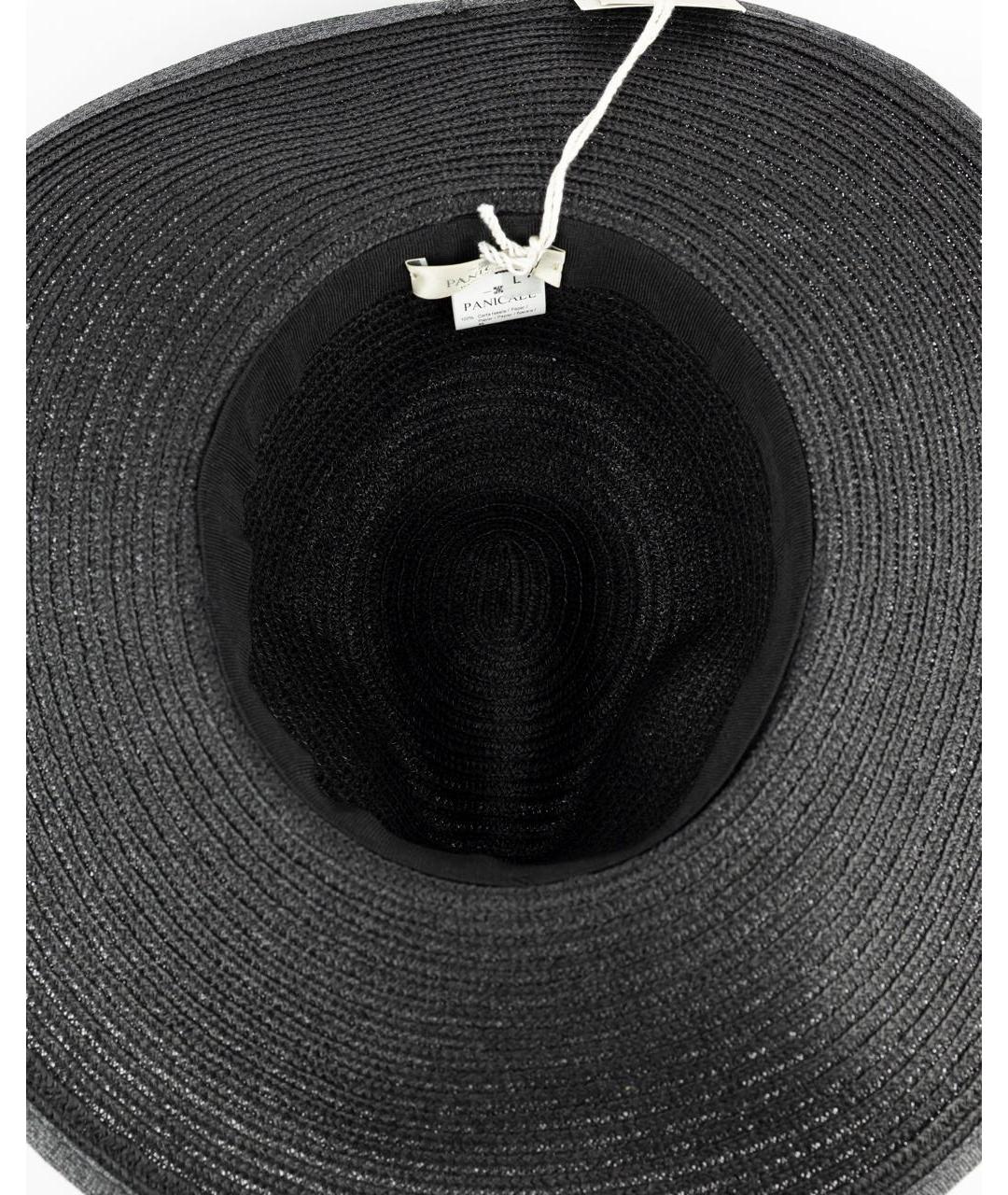 PANICALE Черная соломенная шляпа, фото 3